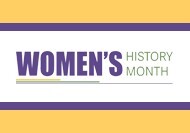Womens history month banner.