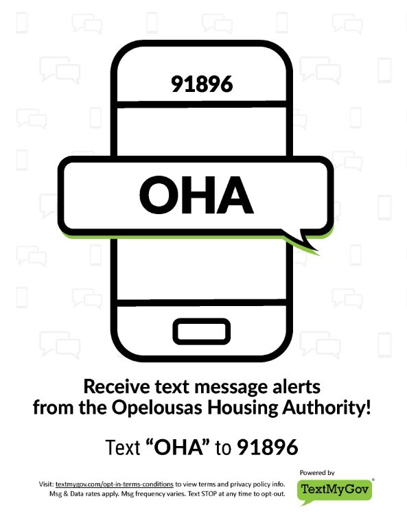 Receive updates from Opelousas Housing Authority.